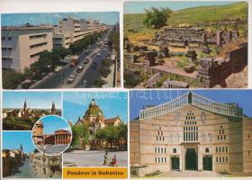 24 db MODERN judaika képeslap zsinagógákkal is / 24 modern Judaica postcards with some synagogues