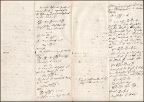 cca 1900 Német nyelvű kézzel írt fizikai bizonyítás