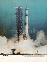 "Ember a Holdon" - színes nagy méretű újság, címlapon tollas firkákkal, 48p