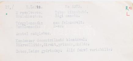 cca 1910 Zeiss Ernst Leitz mikroszkóp, kiegészítőkkel, leírással, fa dobozában, 34x17x20 cm