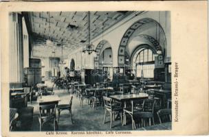 1914 Brassó, Kronstadt, Brasov; Korona kávéház, belső. Lang felvétele / Cafe Coroana / Café Krone, interior (ázott sarok / wet corner)