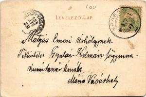 1906 Brassó, Kronstadt, Brasov; Schlossberg / Fellegvár. Julius Müller utóda Alfred Tartler kiadása ...