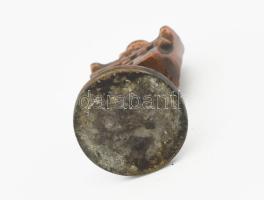 Háromtorony mintás réz pecsételő, m: 5 cm