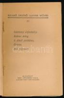 Szabó Dezső: Széchenyi évfordulója/Katona dolog/A döntő probléma/Életeim/Mai jegyzetek. Szabó Dezső ...