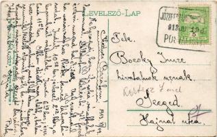1913 Budakeszi, József szanatórium igazgatói épülete és balszárnya + "POSTAI ÜGYN."