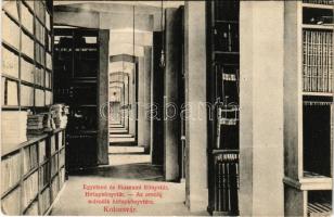 1909 Kolozsvár, Cluj; Egyetemi és Múzeumi Könyvtár, Hírlapkönyvtár, az ország második hírlapkönyvtára / university and museum library, newspaper library (EK)