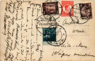 1932 Arad, Piata Catedralei / tér, templom, piac, Werner üzlete / market, square, church, shops. pho...