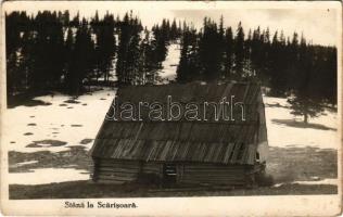 Aranyosfő, Scarisoara; Stana / faház / wooden hut. photo (fl)