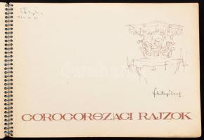 Finta József: Görögországi rajzok. A művész, Finta József (1935-2024) Kossuth-, kétszeres Ybl Miklós...