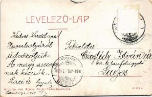 1909 Zsombolya, Hatzfeld, Jimbolia; Kossuth szobor. W.L. Bp. 1998. Dörfler Victor kiadása / statue