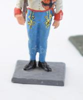 6 db régi, kézzel festett ólomkatona 6,5 cm