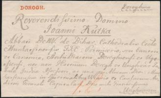 1825 Ex offo piros / red "DOROGH." (Gudlin nem említi) - Unghvarini