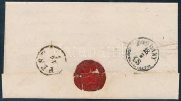 1868 Hivatalos levél "BAJNA / ESZT. MEGY." - Bogdány