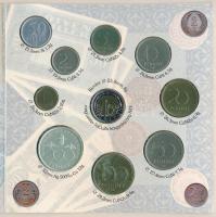 1997. 50f-200Ft (10xklf) "Magyarország pénzérméi" forgalmi sor dísztokban. A belső tokon a...