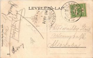 1907 Nagysalló, Tekovské Luzany, Tekovské Sarluhy; utca. Rubinstein Henrik kiadása / street (EK)