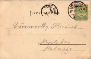 1902 Kolozsvár, Cluj; Hídkapu külvárosi oldala a XIX. század elején / gate in the 19th century