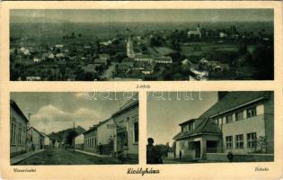 Királyháza, Korolevo, Královo nad Tisou; látkép, utca, iskola / general view, street, school (Rb)