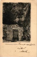 1902 Bálványos, Baile Balvanyos (Torja, Turia); Büdösbarlang bejárata / cave entry (EK)