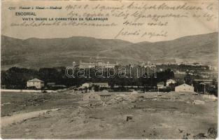 1905 San Lorenzo de El Escorial (Madrid), Vista desde la Carretera de Galapagar / castle