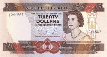 Salamon-szigetek 1977-81. 2$, 5$, 10$, 20$ komplett sor! T:I