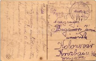 1916 Pruzhany, Pruzany; német katonák egy villa előtt az első világháborúban / WWI German soldiers i...