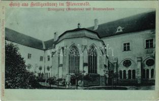 1901 Heiligenkreuz im Wienerwald, Kreuzgang mit Brunnenhaus / church (EB)