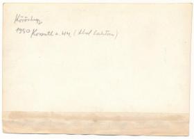 1950 Kőröshegy, Páhi-féle Kossuth utcai ház. photo (non PC) (vágott / cut)