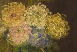 Olvashatatlan jelzéssel: Csendélet gyümölcsökkel. Olaj, vászon. Dekoratív fakeretben, 50,5×40,5 cm