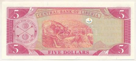 Libéria 2011. 5$ "AJ 4332020" T:UNC,AU Liberia 2011. 5 Dollars "AJ 4332020" C:UN...