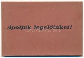 Ápoljuk legelőinket! - Régi képeslapfüzet mezőgazdasági munkálatokkal, 16 képeslappal: Mőcsény, Alsómocsolád, Jászberény, Csermajor, Várpalota, Tárkány / Take care of our pastures! - Hungarian pre-1945 postcard booklet with agricultural works: 16 postcards