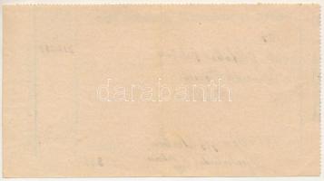 1924. névre szóló "Borital- és húsfogyasztási adóbefizetési bárca" 212.244K értékben T:VF