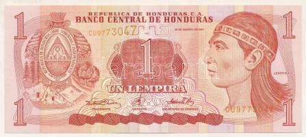 Honduras 2001. 1L T:UNC Honduras 2001. 1 Lempira C:UNC Krause 84.b