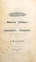 Klio. Historiai' Sebkönyv. I. Esztendő. Kiadta Szilágyi Ferencz Professor. Kolo'sváron, 1832, Évanglica Réformátum Kollégyom,(Barra Gábor-ny.), 2 p.+1 (díszcímlap) t.+8+VI+376+18 p. + 1 (Lengyel-ország kőbe metszett Föld-abroszsza. Rajzolta és kőre metszette: Kovács Jósef, kihajtható, határszínezett térkép, szakadt, 20x22 cm.) t. Első kiadás. Korabeli kartonált papírkötés, kopott, foltos borítóval, sérült gerinccel, javított kötéssel, foxing foltos lapokkal, a térkép szakadt, possessori bélyegzéssel és névbejegyzéssel, egy oldalszámozás nyomdahibás (IV helyett VI.)