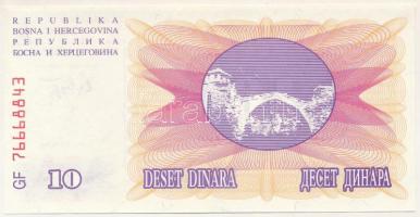 Bosznia Hercegovina 1992. 10D T:UNC
Bosnia and Herzegovina 1992. 10 Dinara C:UNC