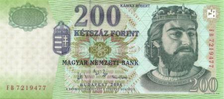 2004. 200Ft (2x) "FB, FC" T:I
