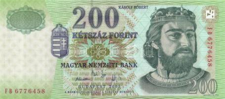 2005. 200Ft (3x) "FA, FB, FC" T:I