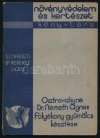 Osztrovszkyné Dr. Németh Ágnes: Folyékony gyümölcs készítése. Növényvédelem és kertészet könyvtára. 1935, Növényvédelem és Kertészet. Kiadói sérült papírkötés, kopottas állapotban.