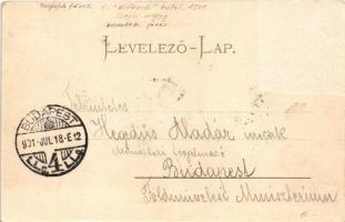 1901 Tátra, Magas-Tátra, Vysoké Tatry; Tarpatak-füred a Lomnici csúccsal / Hotel Kohlbach m. Lomnitz...