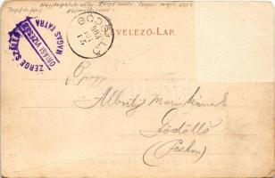 1903 Tátra, Magas-Tátra, Vysoké Tatry; Nagytarpataki völgy, Középorom és Lomnici csúcs, Zerge szállo...