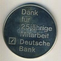 Németország DN "Köszönet a 25 éves munkáért" nagyalakú Ag emlékérem 75g T:PP