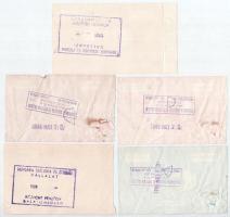 1986-1989. 10Ft + 20Ft + 50Ft (2x) + 100Ft "Hungar Hotels" kupon T:XF-F közte hajtatlan, s...