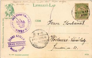 1905 Tátra, Magas-Tátra, Vysoké Tatry; Nagytarpataki völgy, Zerge szálloda. Franz Pietschmann / Gros...