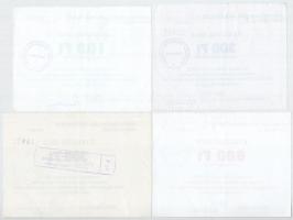 Bódvaszilas 1996-1998. 100Ft + 300Ft (2x) + 600Ft "Bódvavölgye Mezőgazdasági Szövetkezet" ...