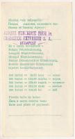 1973. A Magyar Nemzeti Bank utazási csekkje 500Ft-ról, felülbélyegzésekkel, lyukasztással érvénytele...