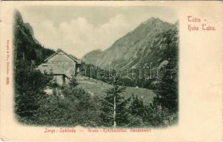 Tátra, Magas-Tátra, Vysoké Tatry; Zerge szálloda / Gross-Kohlbachtal, Gemsenwirt / hotel (EK)