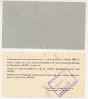 1984. "IBUSZ Étkezési jegy" 5Ft és 20Ft értékben T:XF