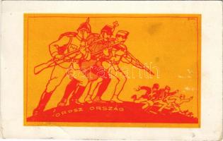 Orosz ország - Első világháborús Viribus Unitis katonai propaganda / Russia - WWI Viribus Unitis military propaganda s: Földes (fa)