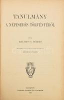 Malthus T. Róbert: Tanulmány a népesedés törvényéről. Bp., 1902, Politzer Zsigmond és Fia. Kartonált kötés, kopottas állapotban.