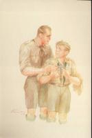 Scout and leader s: Márton L.