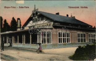 1916 Tátraszéplak, Tatranska Polianka, Westerheim (Magas-Tátra, Vysoké Tatry); Kávéház. Matejka Vince kiadása / café (Rb)